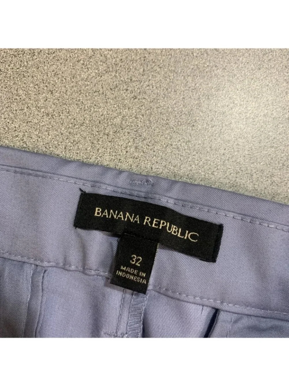 NWT Banana Republic Men's 32 Blue Stretch Chino Shorts 9